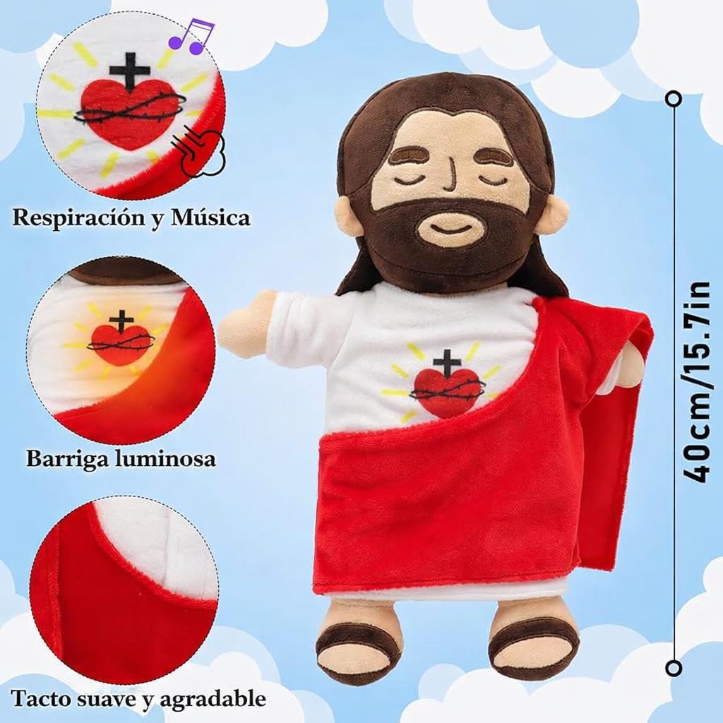 Hermoso peluche de Jesús para un sueño tranquilo